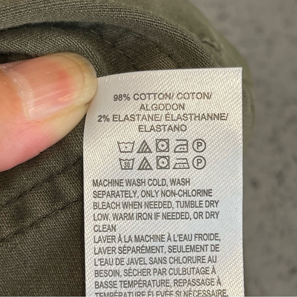 Lucky Brand Point Collar Long Sleeve Button Front Utility Jacket Sz. SP - Picture 13 of 13